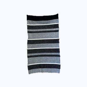 Striped Black and Gray Knit Tube top